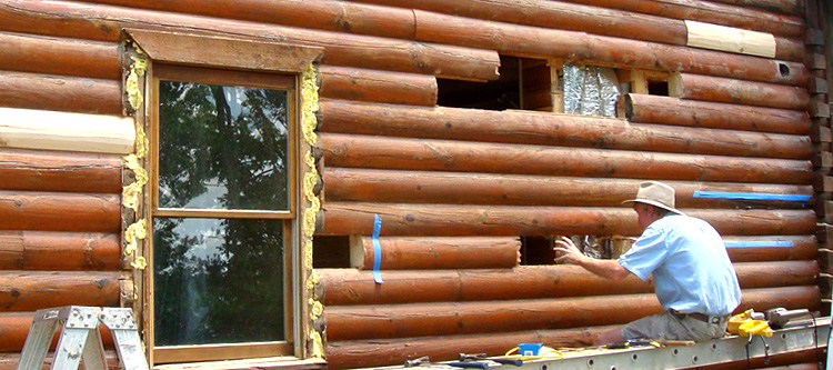Log Home Repair Union County, Georgia