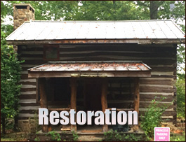 Historic Log Cabin Restoration  Union County, Georgia